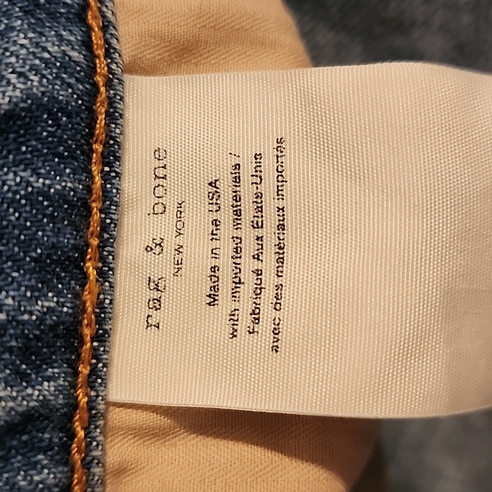 Rag & Bone New York Fit 1 Extra Slim Blue Jeans - Picture 9 of 10